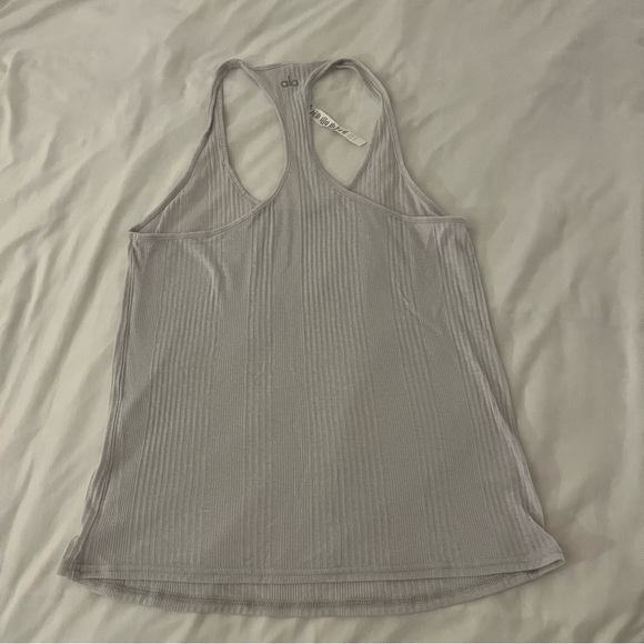 New Alo Muscle Ribbed Tank Heather Gray Small $55 - Picture 2 of 4